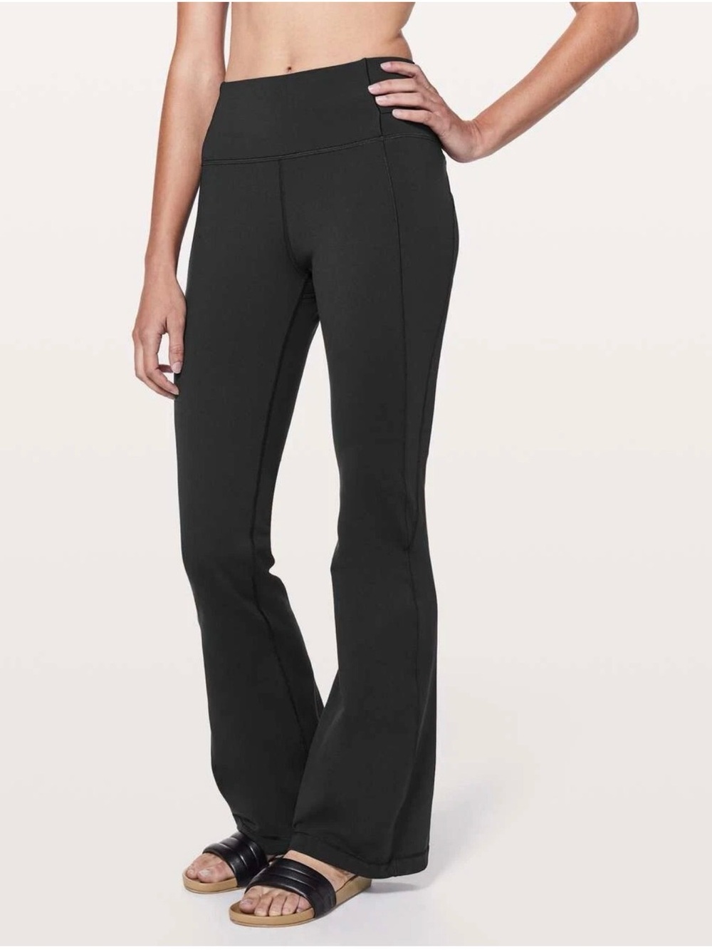 lululemon athletica Black Flared Leggings